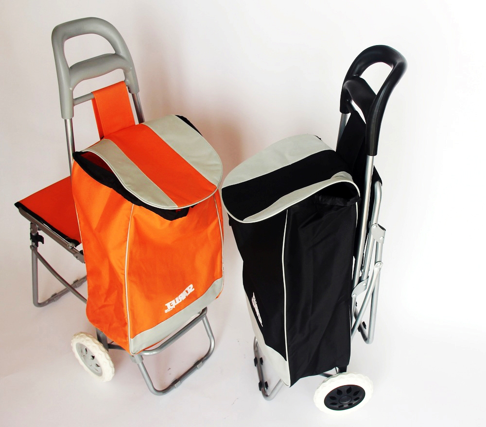 Вместительные сумки на колесиках и тележки для покупок и путешевствий